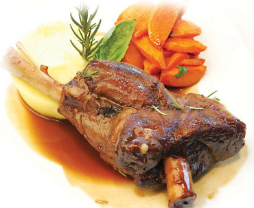 Lamb Shank in rosemary sauce