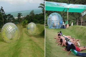 Zorbing at Rollerball